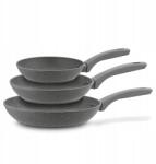 Konighoffer Greys Marble 3 db-os indukciós gránit márvány serpenyő szett (5903313453493)