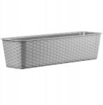 Kadax Erkélyláda 60 cm Virágtartó Erkély Szürke (K8801)