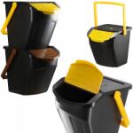 Kadax Hulladékgyűjtő Kosár Szelektív Hulladékgyűjtő Készlet 2db 25L Vödör Konténer (K6277)