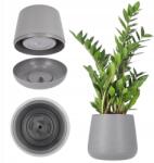 Kadax Virágtartó 23cm Fedél Állvány Parafa Növény Szürke (K2930)