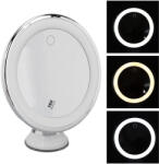  Fürdőszobai Led Háttérvilágítású Tükör Tapadókorongos Nagyítás 10X (S4522)