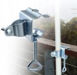  Erkélyernyő tartó 34 mm, horganyzott, korlátra szerelhető (Bomevarica1252487)