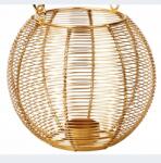 Art-Decor Lampion áttört fém gyertyatartó lámpa 18 cm, nagy (z25a)