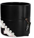 Kadax Kerámia Virágtartó Fekete 17 cm Kerek (K2976)