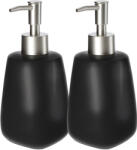Kadax Folyékony Szappan Adagoló Tartály Folyadék 400ml Fekete Kerámia 2db (K5157)