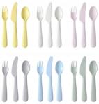 IKEA Kalas Műanyag pasztell evőeszközök 18 db (kalas)