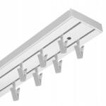 Imperia Deco Elegance Pvc Kétsoros Függönysín Szett 200 cm Csipeszek (szyna PCV II KPL żabki)