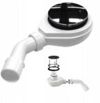  Zuhany lefolyó szett 90 mm Szifon 65 mm Hajszűrő Lapos fedél (Odplywowy Prysznicowy Syfon 59020031028330)