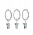 ESTAdeco Csendes Karika függönyrúddal, 16-19 mm-es, Béka rögzítéssel, Fehér, 10 db (kółko metalowe CICHE z żabką)