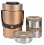  Ételhordó, 3 Részes, Rozsdamentes Acél, 2, 3 L (3118220004312)