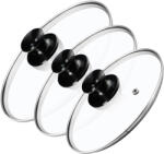 Kadax Üvegfedő 22/26/30 cm Hőálló Serpenyő Fedő Szett (K8397)