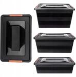 Kadax Tárolódobozok Fedéllel 3db-OS Műanyag Rendszerező Készlet (K10494)