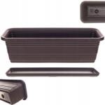 Kadax Erkély Virágtartó Doboz Virágtartó 50cm Mokka Állvány (K10003)