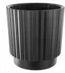 Kadax Virágtartó 30cm Fedél Virágtartó Betét Műanyag Fekete (K10146)