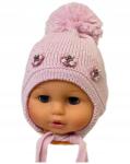 Barbaras Három Virágos kötött gyerek sapka 40-42 (WJ02/MC/40-42)