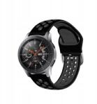  Galaxy Szíj Huawei Watch GT/GT2/GT2 Pro 22mm Fekete-szürke Csat (007)
