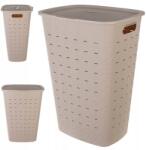 Curver Softex Szennyestartó Kosár, 56L, krémszínű, fedéllel, 60cm magas (258692)