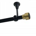 Imperia Deco Függönykarnis szimpla Mennyezeti Fém 19mm Fekete 140cm Slick Gold Kerekek Nélkül (KAR.MET I SUFIT /19/ 140cm SLICK GOLD SOLO)