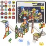 Nobo Kids Mágneses építőkockák Világító Golyóspálya Kulodrom Panelek 69 el (CH-241801)
