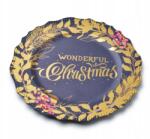  Dekorációs tányér Christmas Arany Blanche (HTOS)