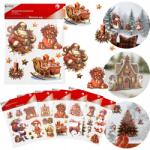 Vergionic 3D karácsonyi matricák ablakra nagy lap mix karácsony Vergionic (8234)