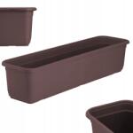 Kadax Erkélyláda 60 cm Virágtartó Erkély Barna (K8925)