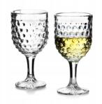 Affek Design Bordói pohár vastag üvegből, 6 darabos szett, Elise Dot (HTID8924)