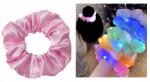  LED-es hajgumi Világító Scrunchie rózsaszín Halloween Szilveszter pinata (6497874)