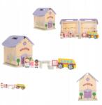  Összecsukható fa iskola játékszett, oktató játék gyermekeknek (5902003100709 05902003100709 59020031007090)