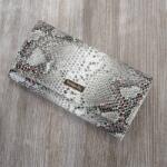 Patrizia bőr pénztárca SN100 grey+orange RFID