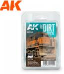 AK Interactive Basic Dirt Effects Train Series Weathering Set pigment készlet 3x 35 ml (AK7020)