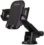 YESIDO Car Holder (C23) - Műszerfalra, szélvédőhöz rögzíthető, állítható kar - Fekete Yesido