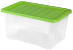 Heidrun Quasar átlátszó tárolódoboz 60L tetővel (401625)