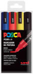 uni 4db filctoll készlet, Posca PC5M, közepes hegyű, alapszínek (S8418994)