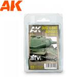AK Interactive AFV Dust And Dirt Deposits Weathering Set enamel effekt festék készlet 3x 35ml (AK4060)