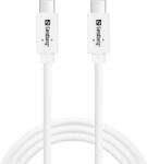 Sandberg USB 3.1 Type C Összekötő Fehér 1m 136-53 (136-53)