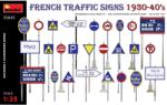 MiniArt Models 1/35 Francia közúti jelzőtáblák 1930-40 szett katonai modell kiegészítő (35645)
