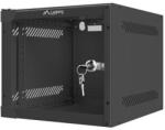 Lanberg 10" 4U Falra szerelhető Rackszekrény Black (WF10-2304-10B)