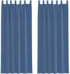 vidaXL 2 db 140x260 fátyolfüggönyök hurokkal 140x260 cm 0.33 kg 4102305 (4102305)