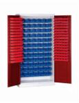 Malow Szekrény dobozokkal (232 db), szÜrke/piros