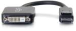C2G DisplayPort DVI-D Átalakító Fekete 10cm 54321 (54321)