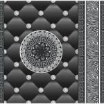 DEGRETS Tapéta DEGRETS 1439 Papír, Eileen fekete-ezüst, Méret: 0.53m x 10.05m = 5.3 m2 (1439)