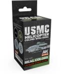 AK Interactive USMC Helicopter Colors 1970s-2020s lakk alapú festék készlet 4x 17ml (RCS118)