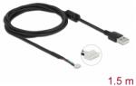 Delock USB 2/3/4 pin Átalakító Fekete 1.5m 96001 (96001)