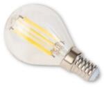 TESLA Tesla Miniglobe FILAMENT RETRO E14, 4W, 230V, 470lm, 25 000h, 4000K nappali fehér, 360°, átlátszó (MG140440-8)