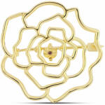  Arannyal Bevont Ezüst Bross Kognak Gyémánttal, Y61722