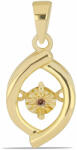 Arannyal Bevont Ezüst Medál Kognak Gyémánttal, Y61680