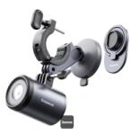 Baseus PrimeTrip 2 az 1-ben mágneses telefon Kerékpár tartó és LED első lámpa - Fekete (C12569000121-00)