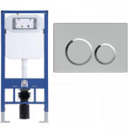 Welland M6601 Slim beépíthető fali WC tartály + nyomólap (G1201C)