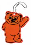 COMPASS Fényvisszaverő medál Bear narancssárga (01724)